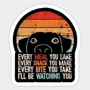 Every meal you bake Dog Lover Sticker